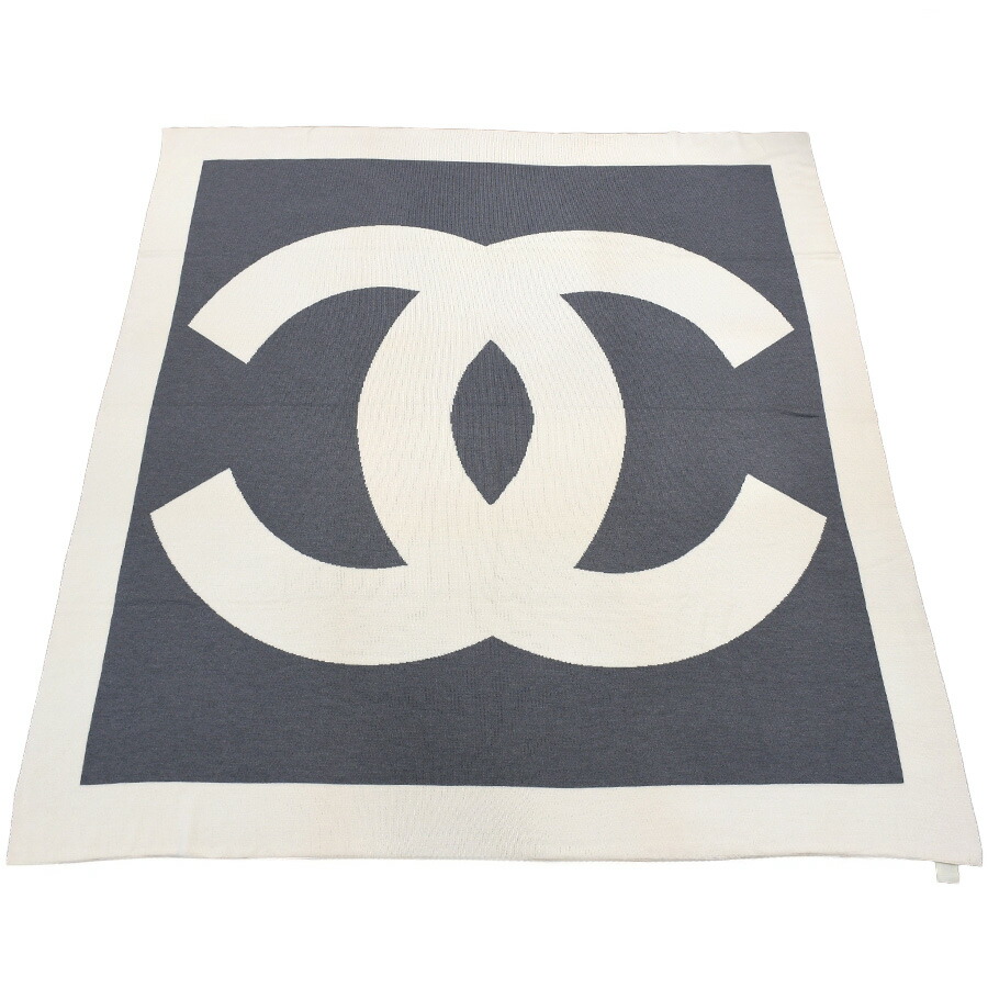 楽天市場】シャネル CHANEL ココマーク 毛布 大判ブランケット