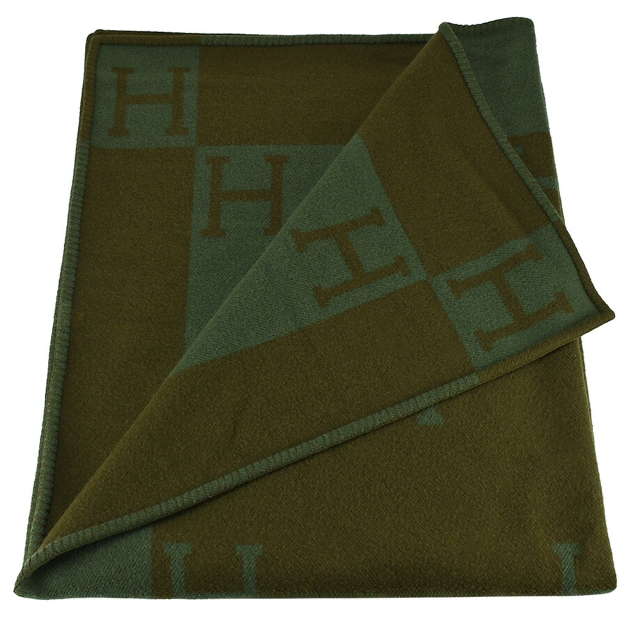 楽天市場】エルメス HERMES ブランケット 大判 Hロゴ ウール カシミヤ