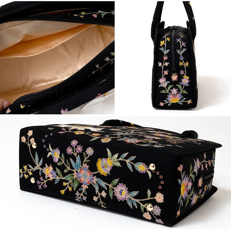 楽天市場】岡重謹製 利休バッグ お茶席バッグ 正絹友禅バッグ 女性用