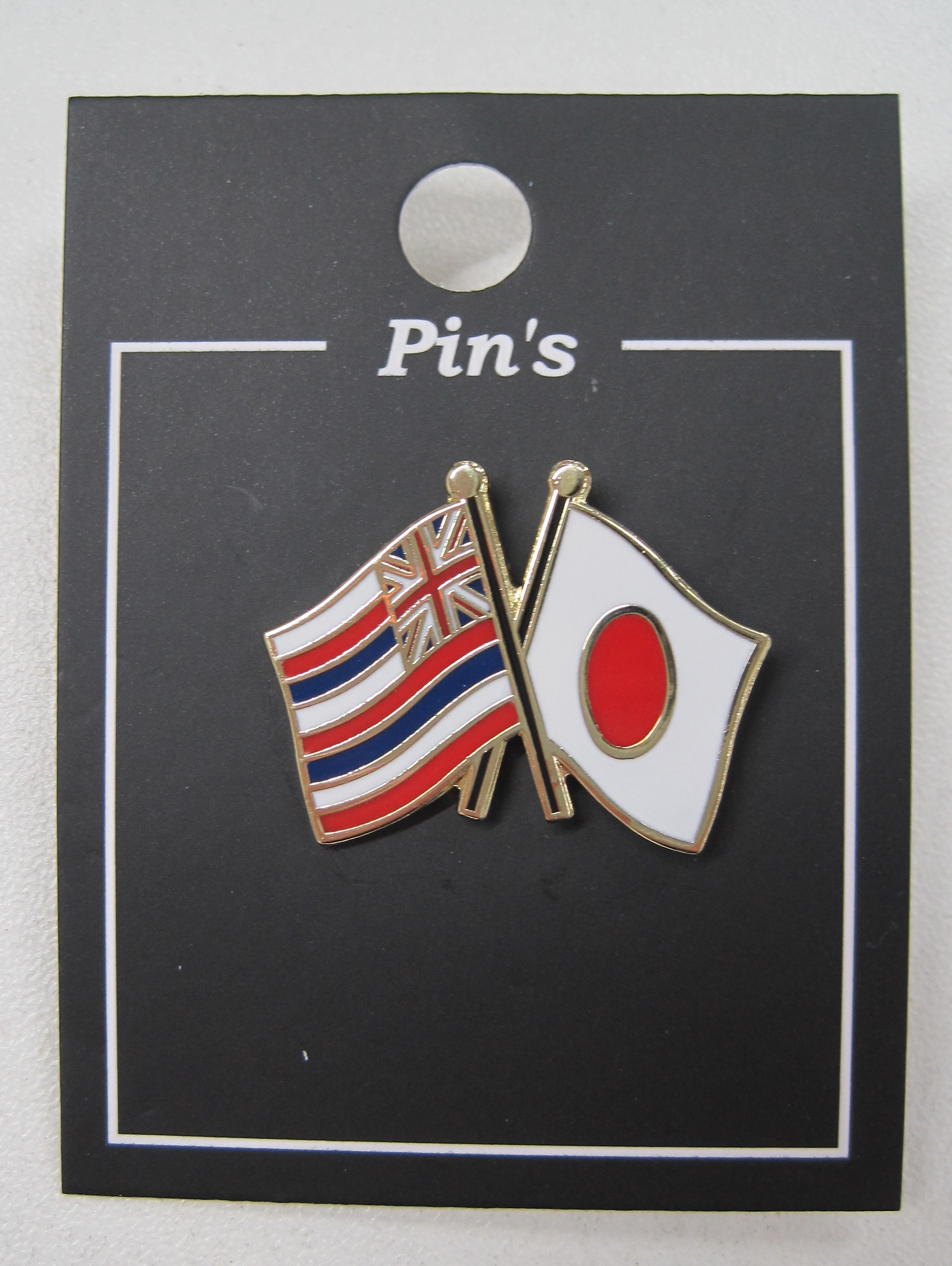 楽天市場】TOSPA ピンバッジ2ヶ国友好 日本国旗 ハワイ旗 約20×20mm