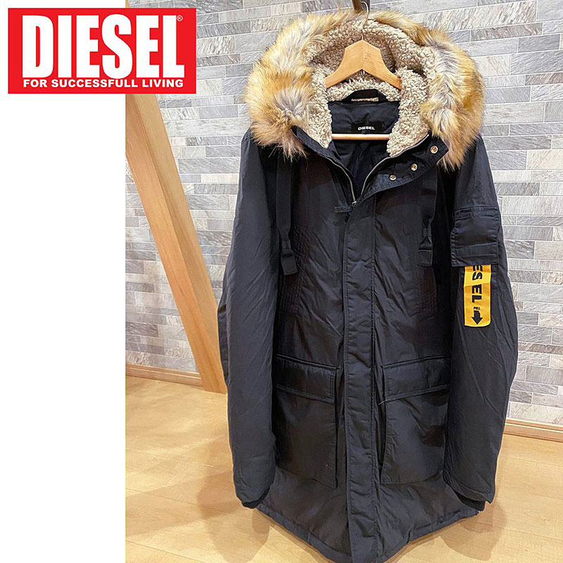 楽天市場】送料無料 DIESEL ディーゼル モッズコート 中綿コート