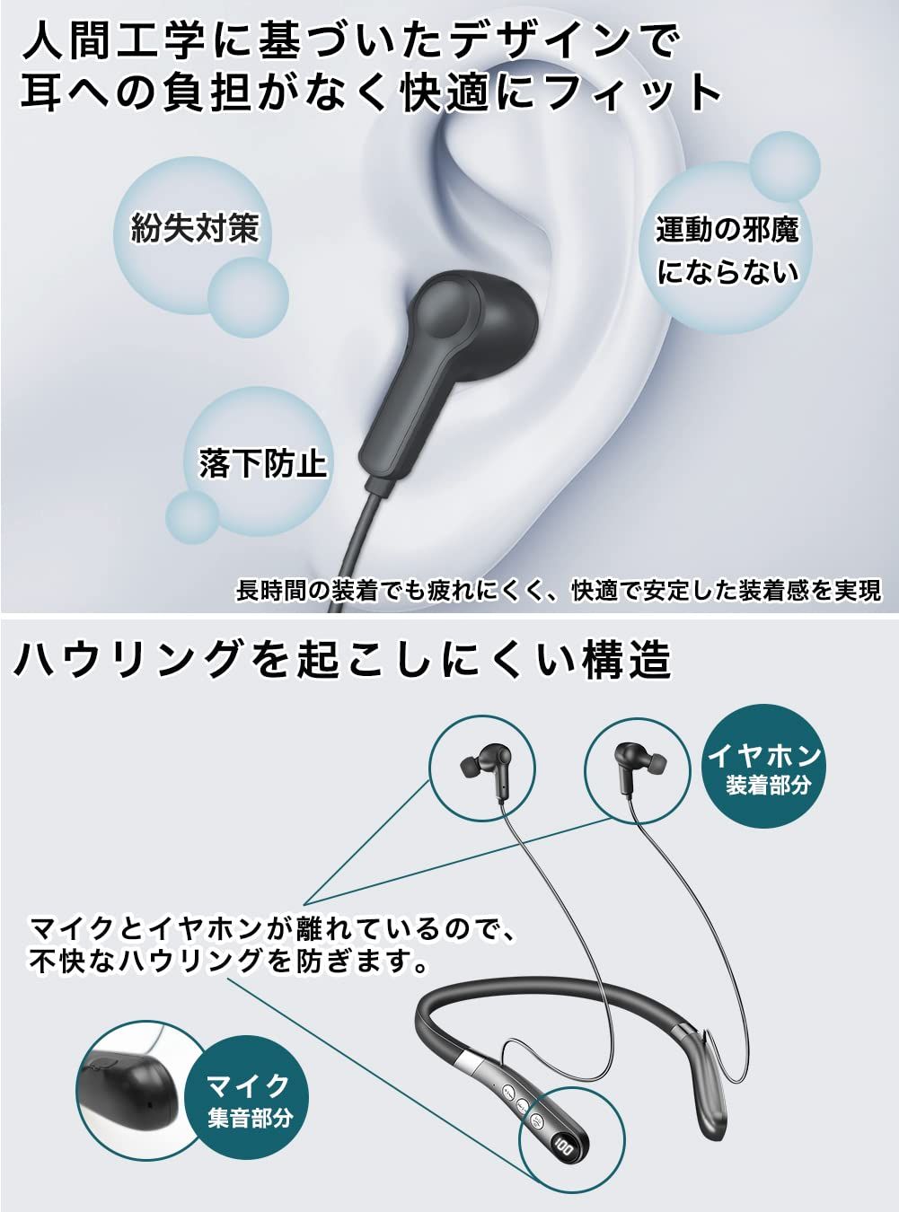 楽天市場】集音器 しゅうおんき 充電式 首かけ集音器 高齢者向け 軽量