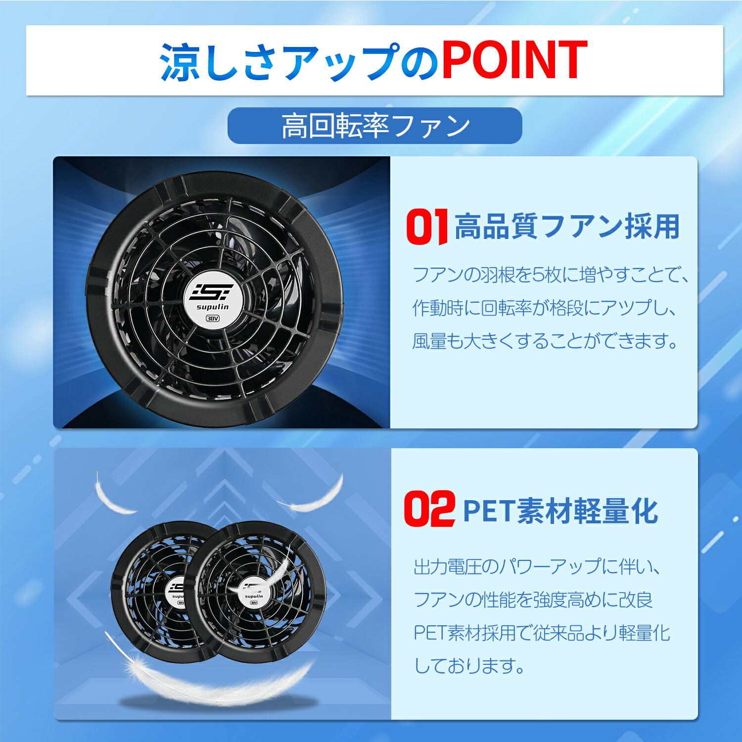 新品○サイズL○空調服➕ファン➕バッテリー➕スイッチ付きケーブル