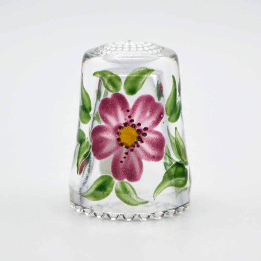 楽天市場】ドイツ製 ガラス シンブル 花柄 ハンドペイント ULLMANN