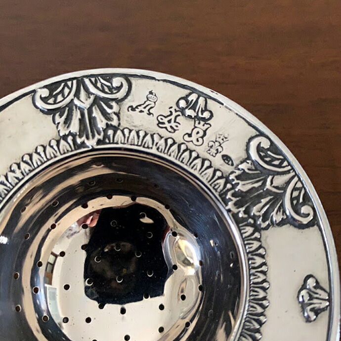 楽天市場】アンティーク ティーストレーナー スターリングシルバー