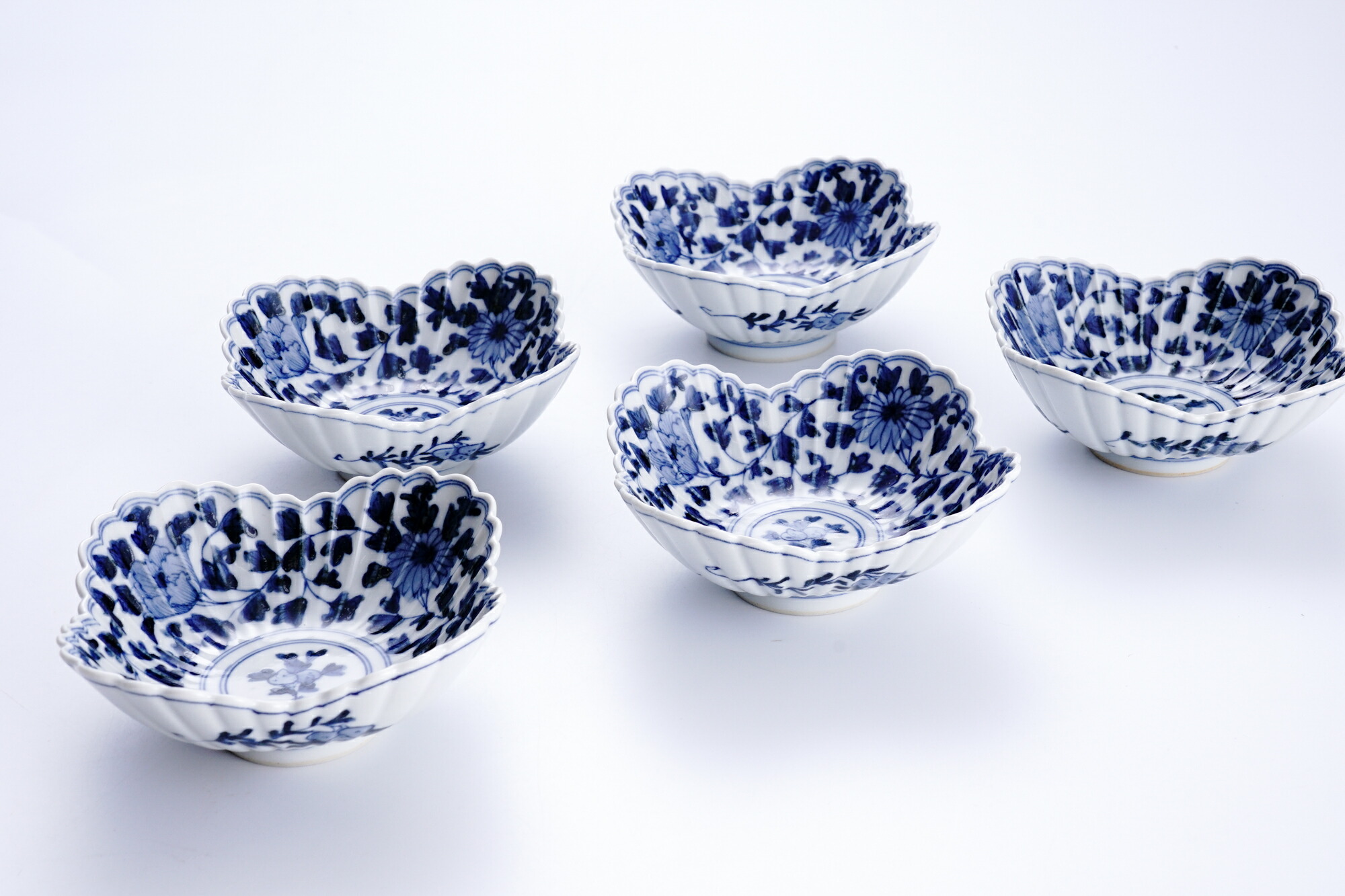 楽天市場】九谷焼 小鉢揃 桃華唐草文 / 山本長左＜送料無料 鉢 小鉢