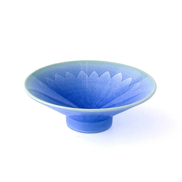 楽天市場】【人間国宝 中田一於】九谷焼 盃 淡青釉裏銀彩 花文 桐箱入