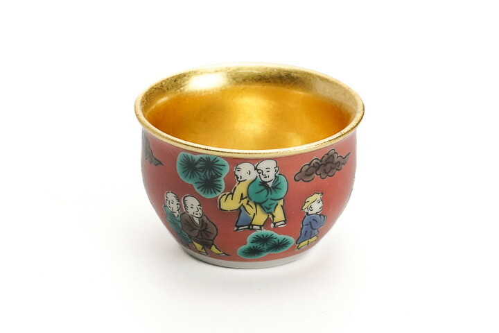 楽天市場】九谷焼 組盃 時代画風 金箔 6種セット/箔一＜酒器 盃 ぐい呑