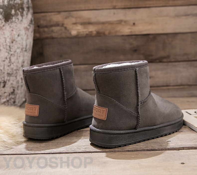 楽天市場】ブラック グレー ネイビー ムートンブーツ レディース