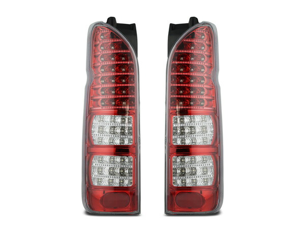 楽天市場】ハイエース 200系 フルLED ハーフレッドインナー クリア