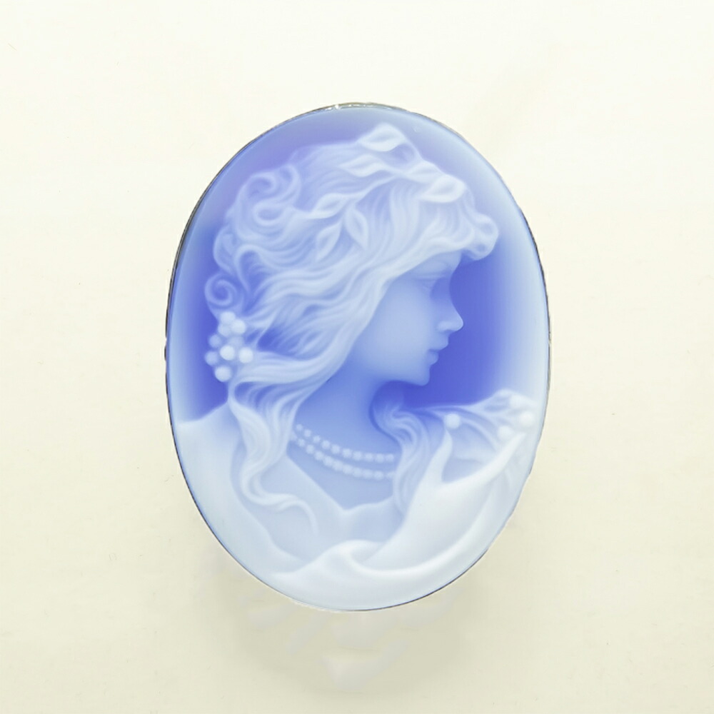 楽天市場】【選べるカラー】メノウ カメオ ブローチ&ペンダント SV925