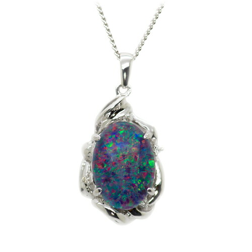 楽天市場】トリプレットオパールペンダント SV925 : ubazakura