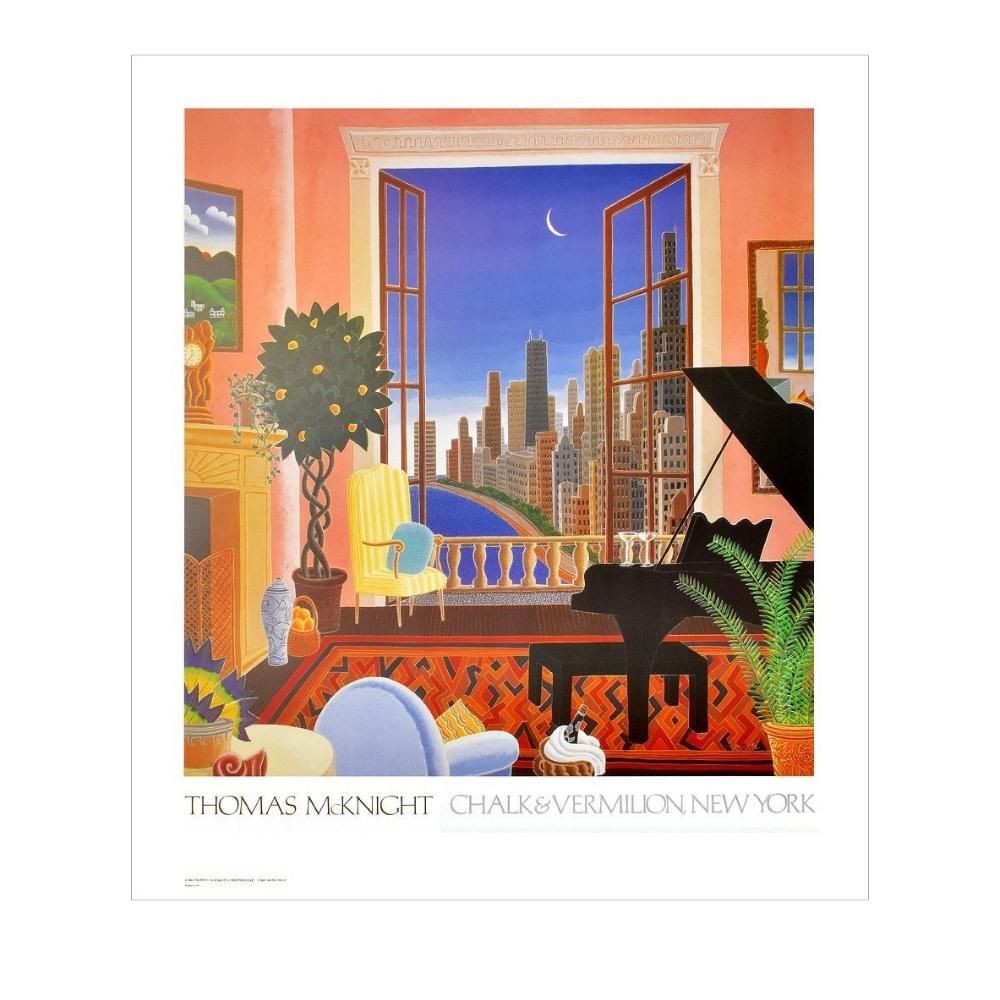 楽天市場】絵画 トーマス・マックナイト レイク・ショア・ドライブ