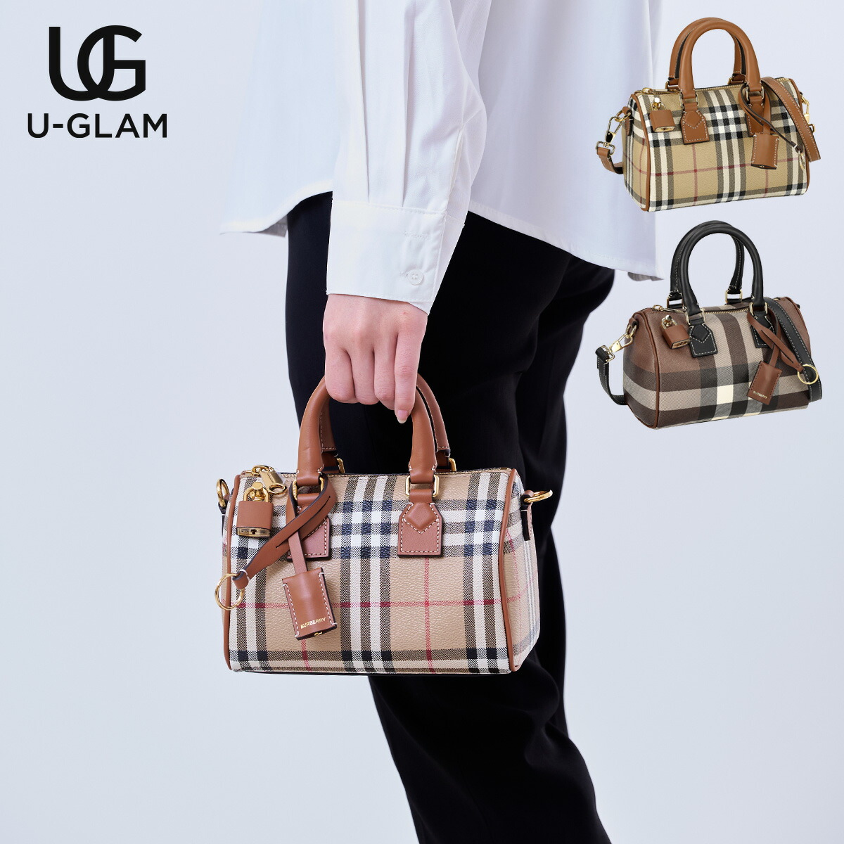 楽天市場】BURBERRY バーバリー バッグ ハンドバッグ 8071357 8069663