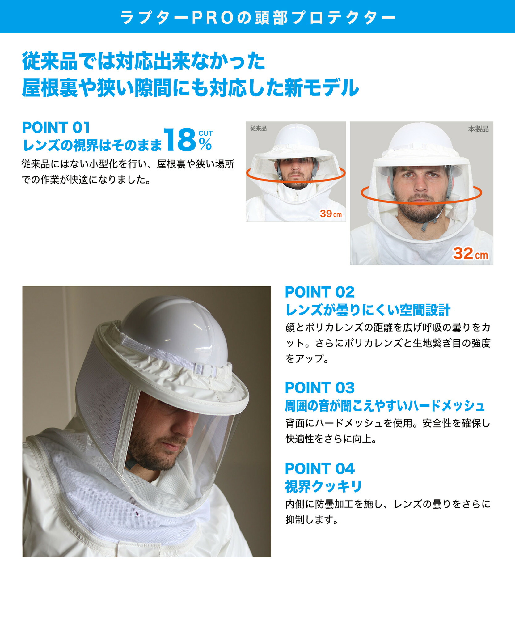 楽天市場】公式 蜂防護服 ファン付き ラプターPRO GALE V-2200