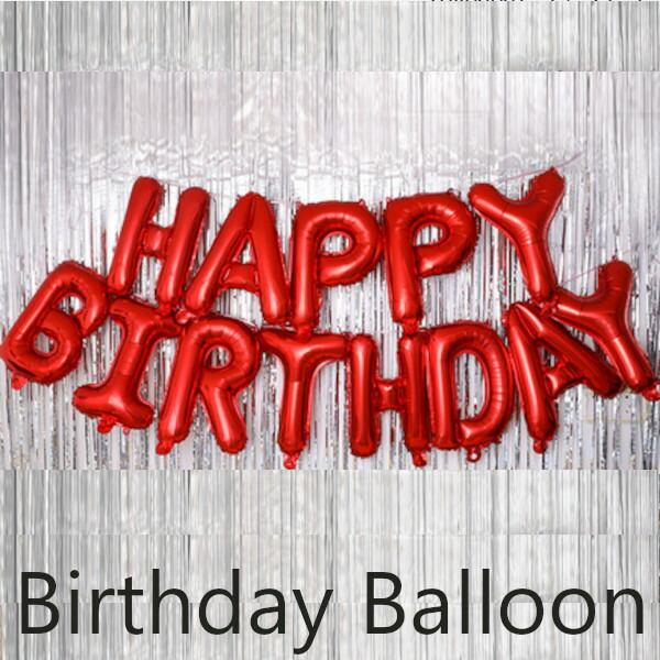 楽天市場】ハッピーバースデー 風船 レッド バルーン 誕生日