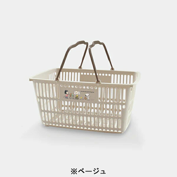 楽天市場】スヌーピー 買い物かご 買い物カゴ バスケット ショッピング