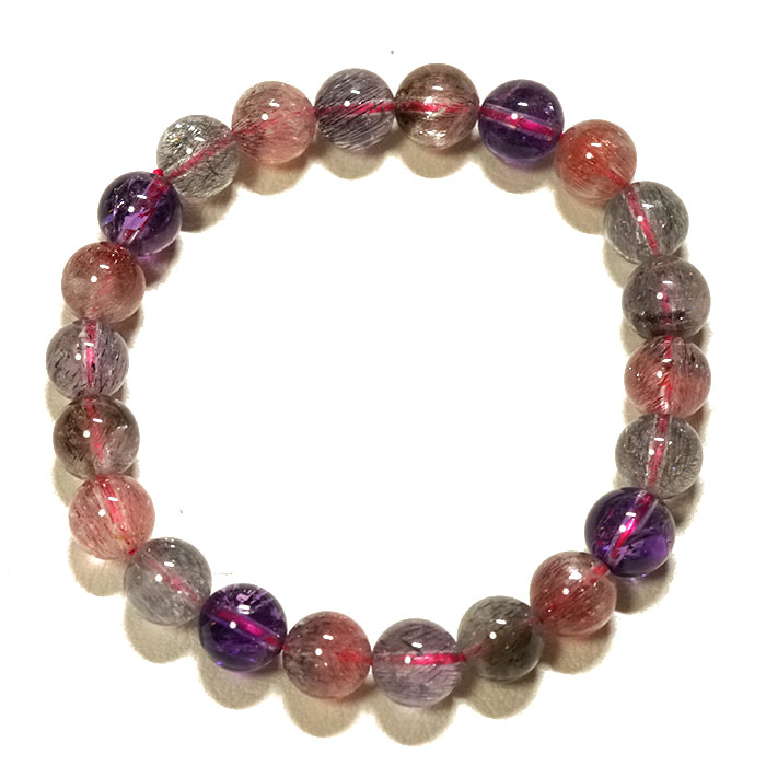 楽天市場】スーパーセブン AA 8.5mm ブレスレット ブラジル産 天然石