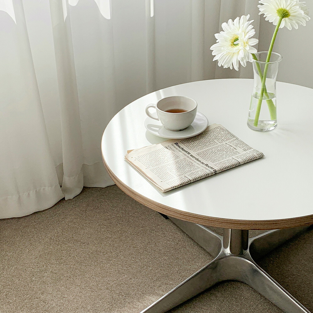 楽天市場】O'gre オグレ シラカバHPLホマイカ円形ソファーテーブル