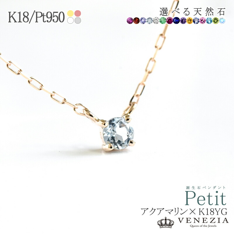 楽天市場】【即日発送対応（休業日を除く）】誕生石 ネックレス プチ