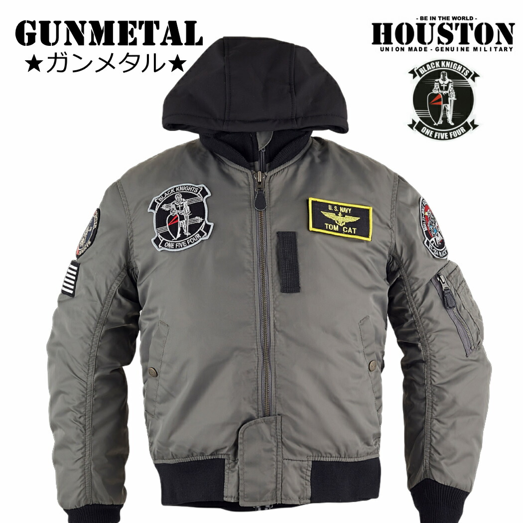 楽天市場】ヒューストン HOUSTON HTVA-2321W BLACK KNIGHTS MA-1