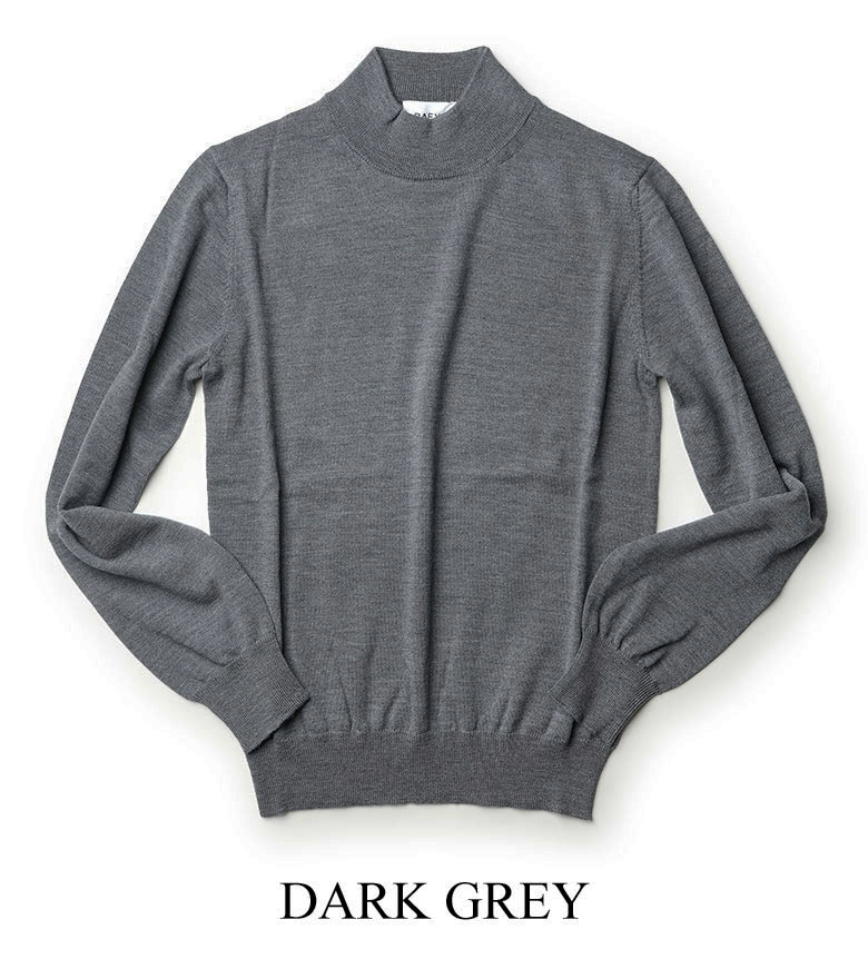 楽天市場】バフィー ニット モックネック ハイゲージ 14ゲージ メリノ