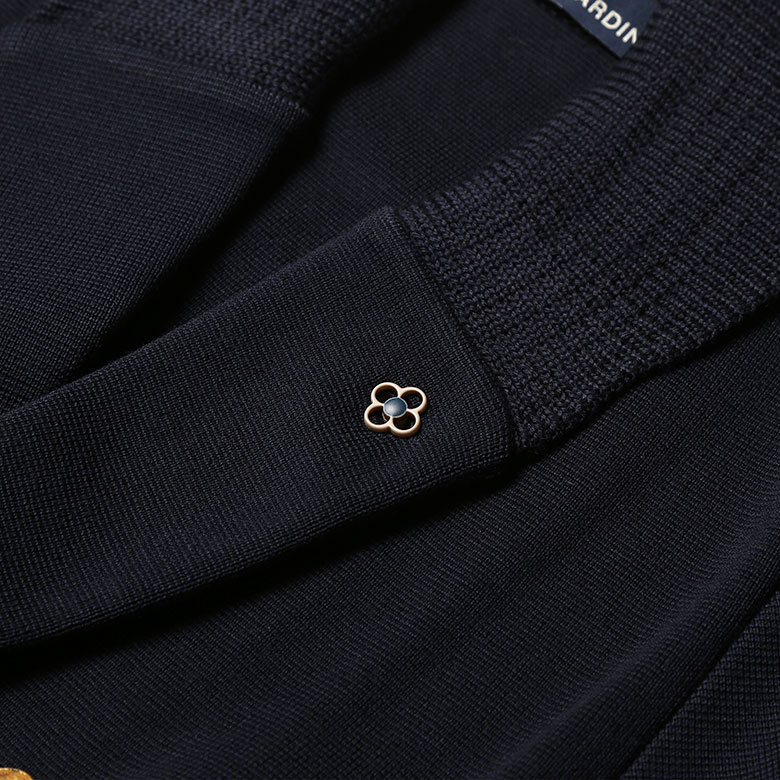 楽天市場】ラルディーニ ニットジャケット ダブル 金ボタン ショール