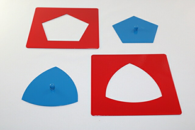 楽天市場】モンテッソーリ メタルインセッツ ♪スムーズに楽しく図形を