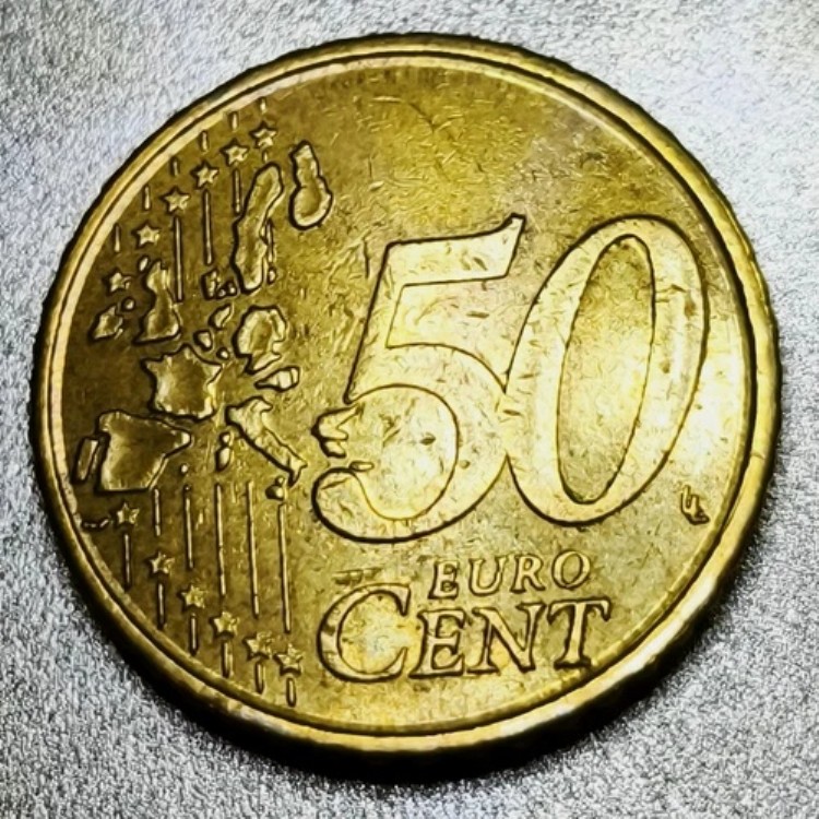 楽天市場】1999年ベルギー50セントユーロ硬貨 - 造幣局エラー