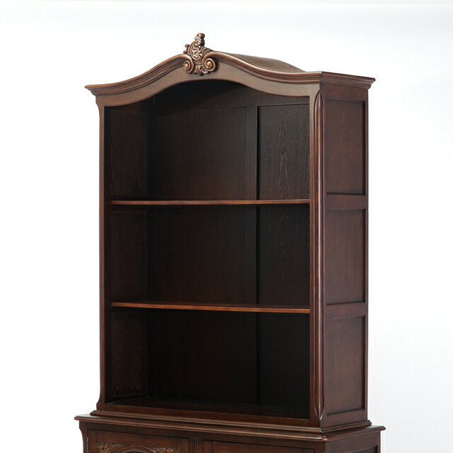 楽天市場】ロココ調家具 オープンブックケース キャビネット