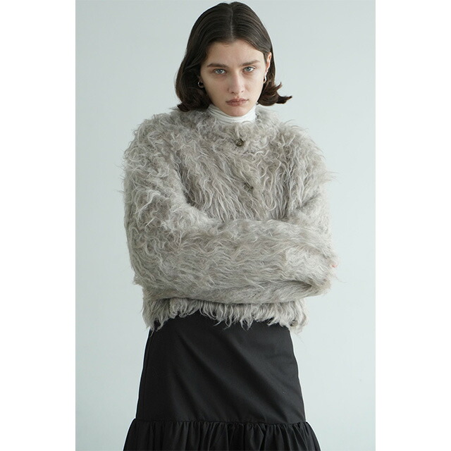 楽天市場】クラネ CLANE シャギー ショート ニット カーディガン