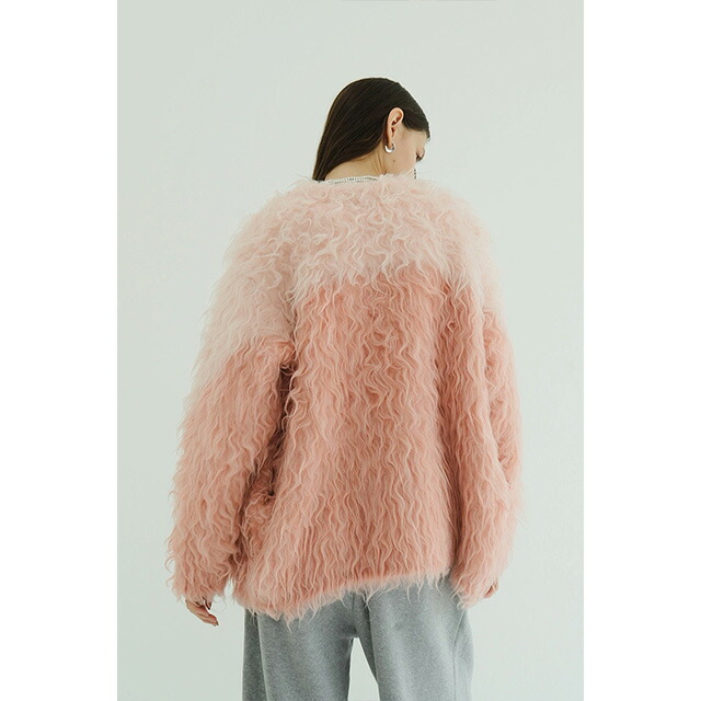 楽天市場】クラネ CLANE バイカラー シャギー ニット カーディガン BI