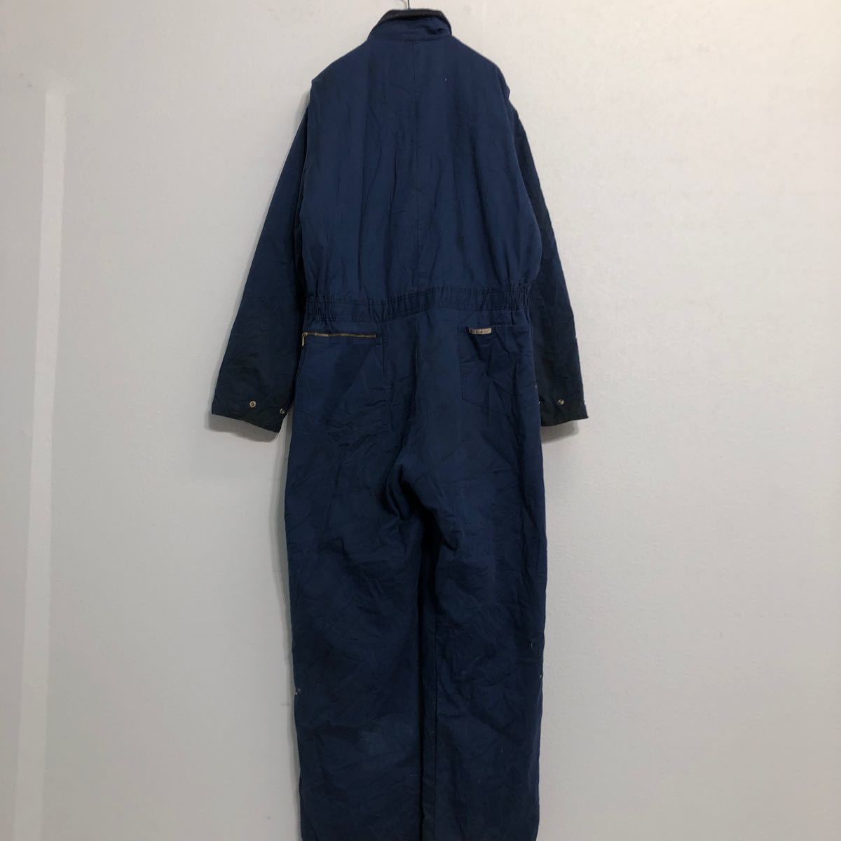 楽天市場】【中古】【古着】 Walls 中綿 長袖つなぎ W46 XL ネイビー