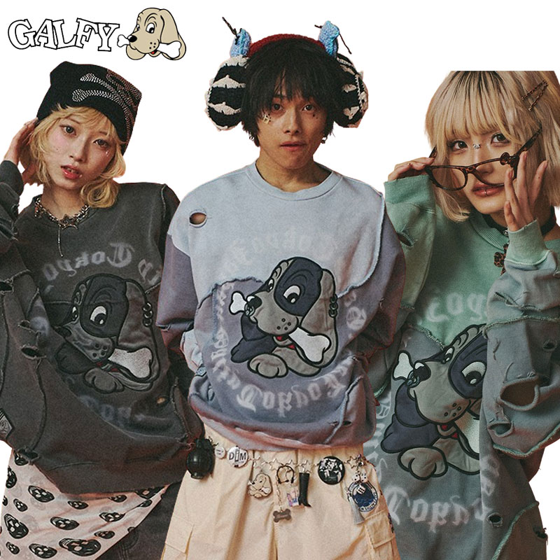 楽天市場】GALFY ガルフィー ツギハギゾンビ スウェット トレーナー