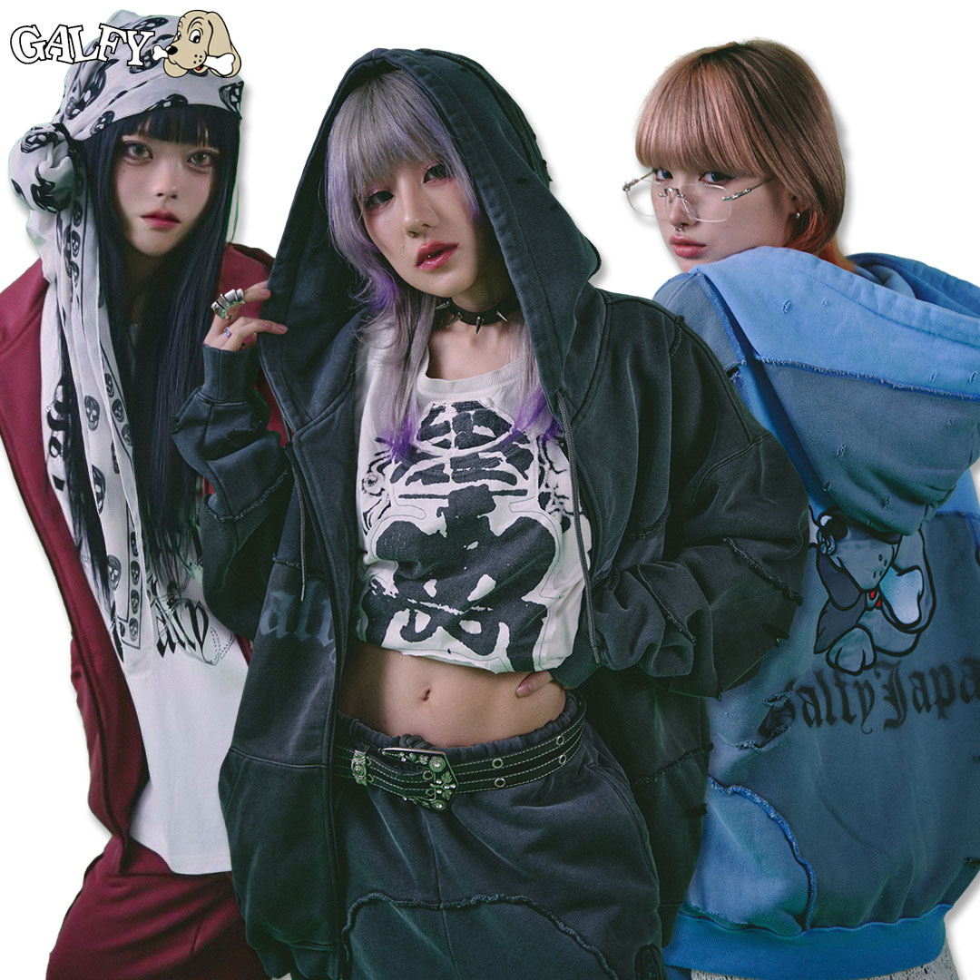 楽天市場】ガルフィー GALFY ツギハギゾンビパーカー 144016 L XL