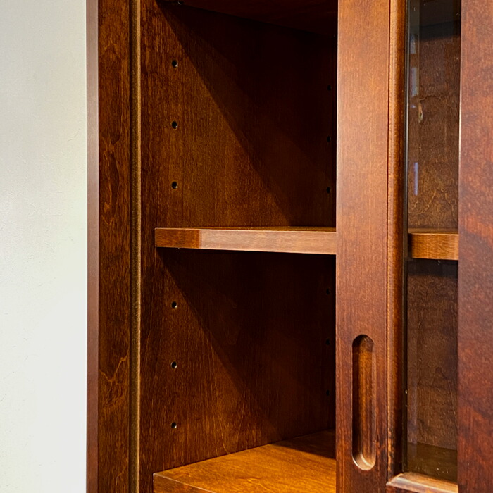 楽天市場】本棚 書棚 日本製 国産家具 クラシック おしゃれ 引戸 本