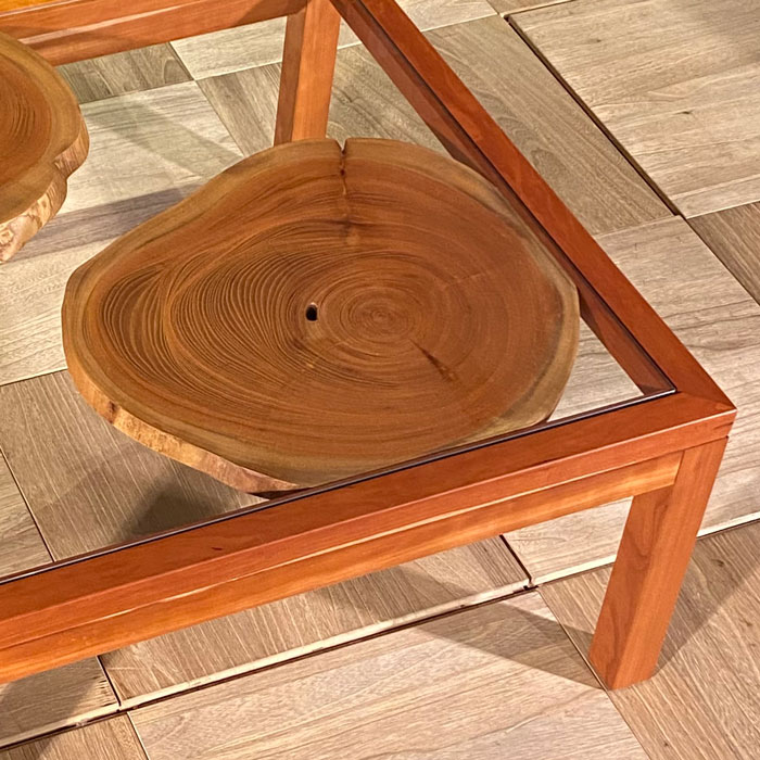 楽天市場】一枚板テーブル ケヤキ 欅 けやき 一枚板 座卓 ガラス