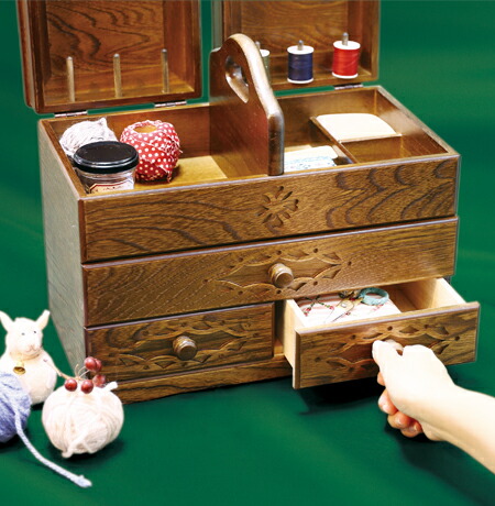 楽天市場】ソーイングボックス 裁縫箱 ソーイングセット 木製 おしゃれ