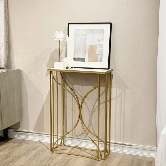 楽天市場】コンソールテーブル コンソール ゴールド 金色 アイアン