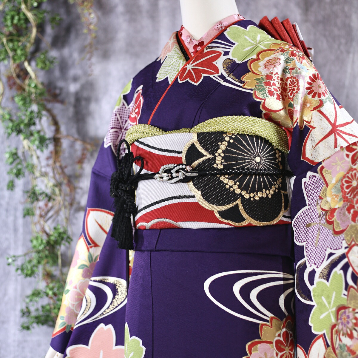 楽天市場】【中古】振袖 6点セット LLサイズ 振袖セット 振袖フル