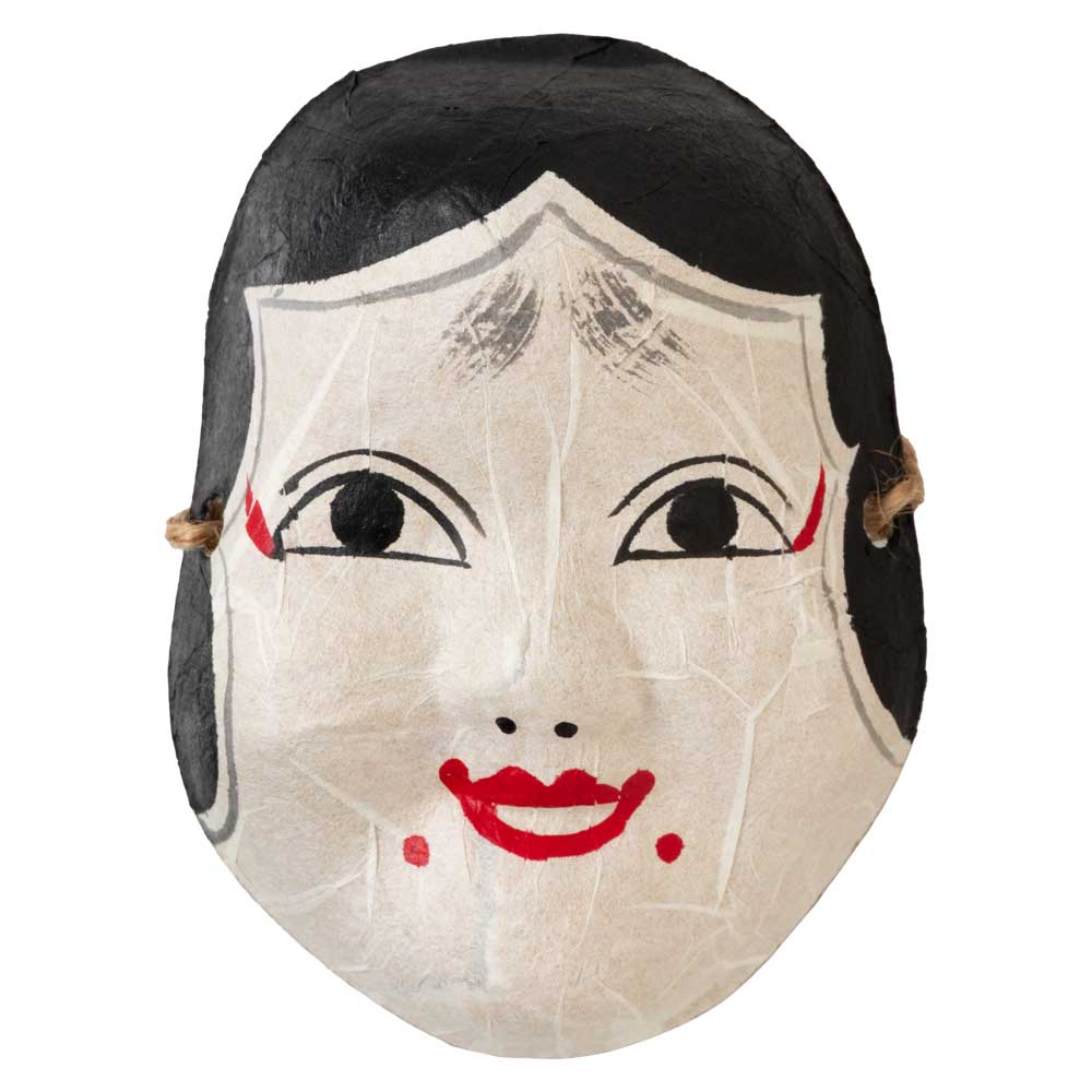 楽天市場】おかめの面（小）和紙製 置き飾り・壁掛け 節分飾り (KS