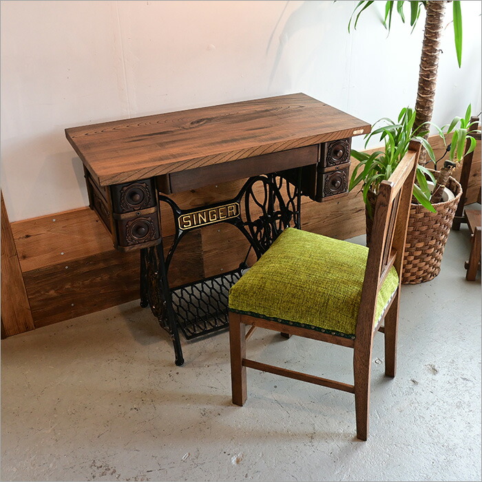 楽天市場】1点物 SINGER アンティークミシン台 リメイクデスク