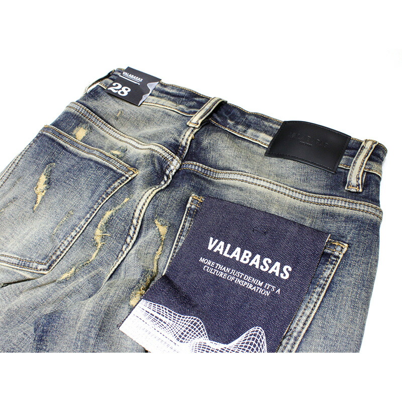楽天市場】VALABASAS ヴァラバサス デニムパンツ バギー ワイド