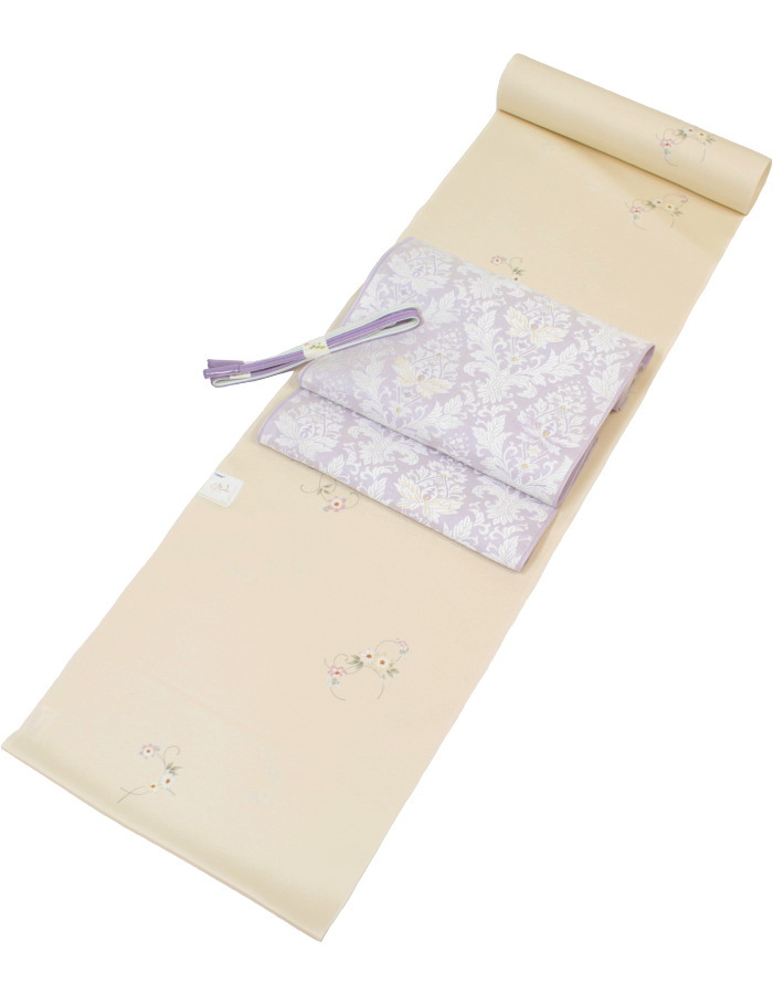 楽天市場】名古屋帯 白系 九寸帯 10 ＜お仕立て込み＞ 薄藤色 入学式