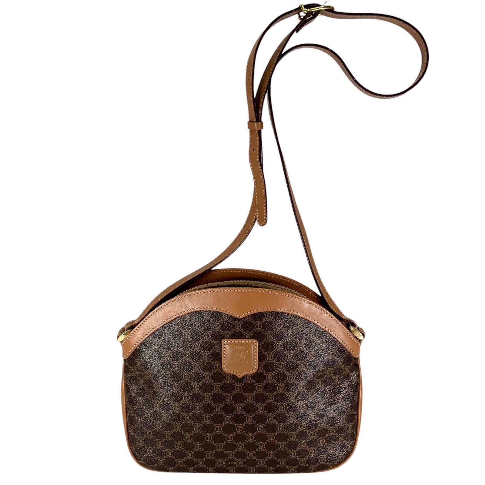 楽天市場】セリーヌ ショルダーバッグ マカダム ブラウンの通販