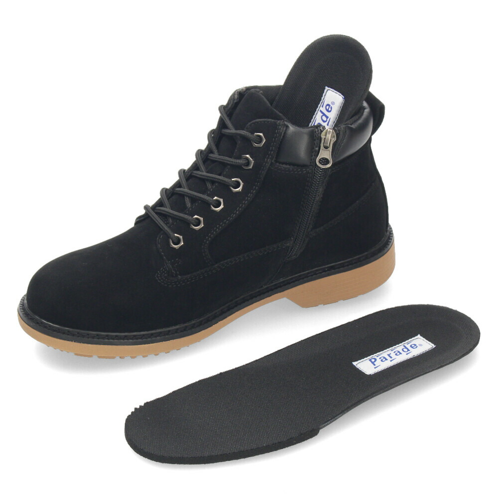 楽天市場】ブーツ メンズ 防水 防滑 ハイカット サイドジップ 紐