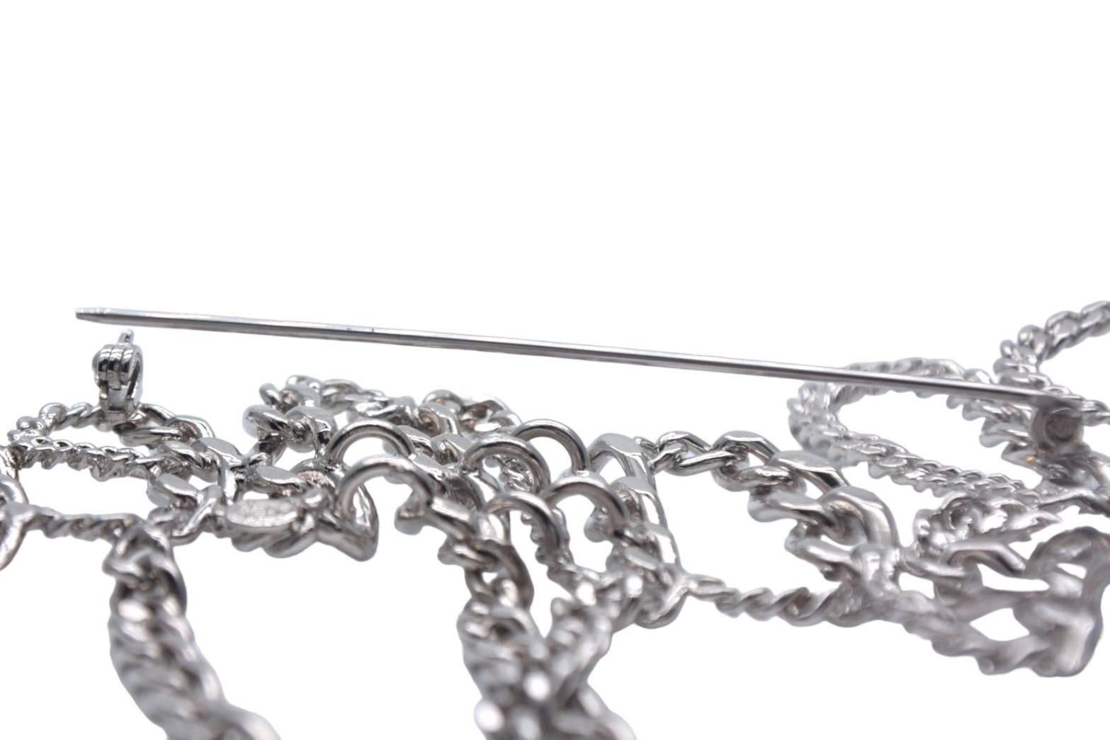 楽天市場】【セール】極美品 CHANEL シャネル ロゴ チェーン ブローチ