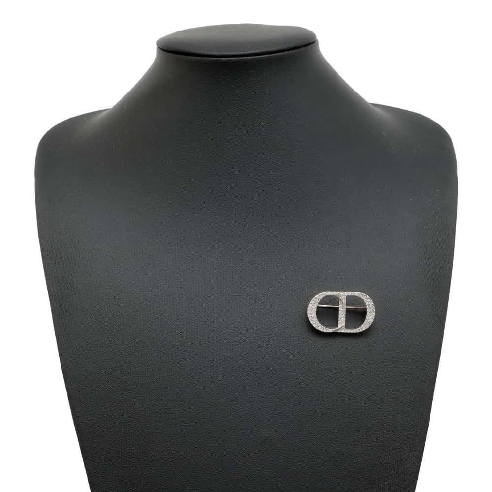 楽天市場】ディオール ブローチ CD Icon ホワイトクリスタル SV925