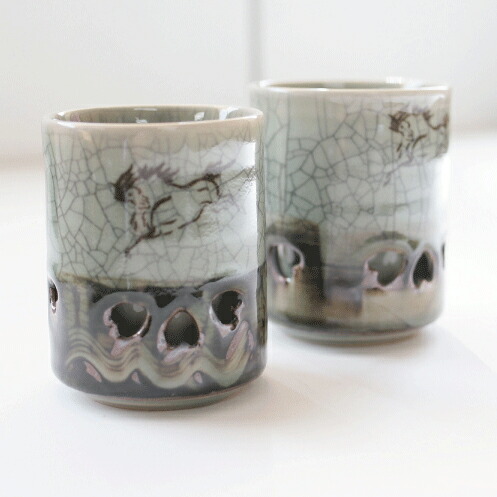 楽天市場】相馬焼 二重夫婦 湯呑揃 誕生日プレゼント お餞別 退職祝 父