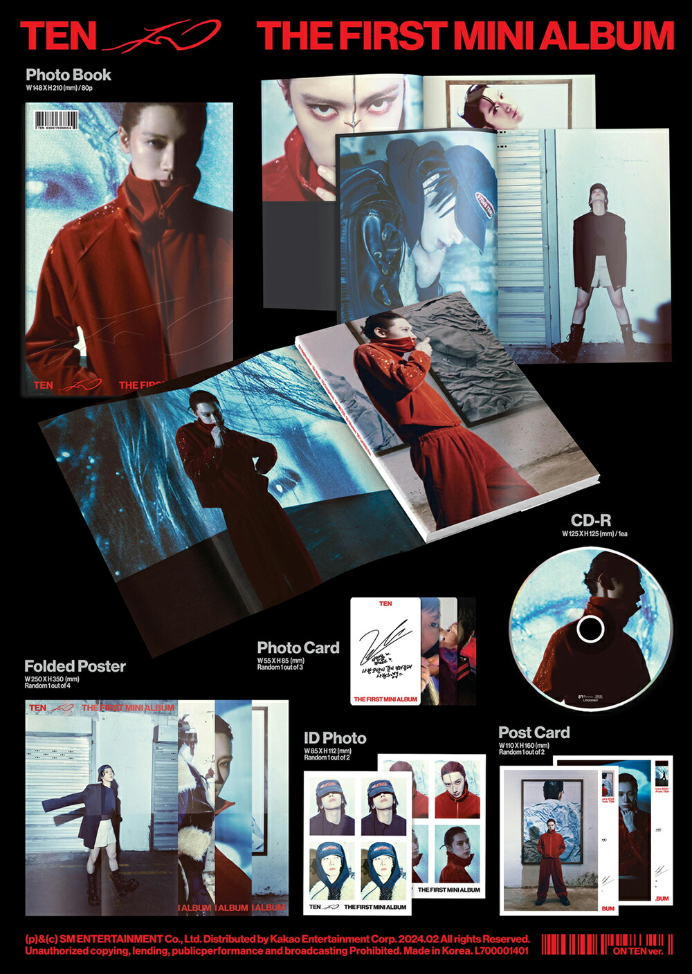 楽天市場】WayV NCT テン TEN - TEN / 1ST MINI ALBUM (Light On Ver